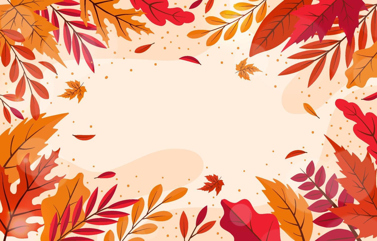 Nature Fall Floral Autumn Background vector