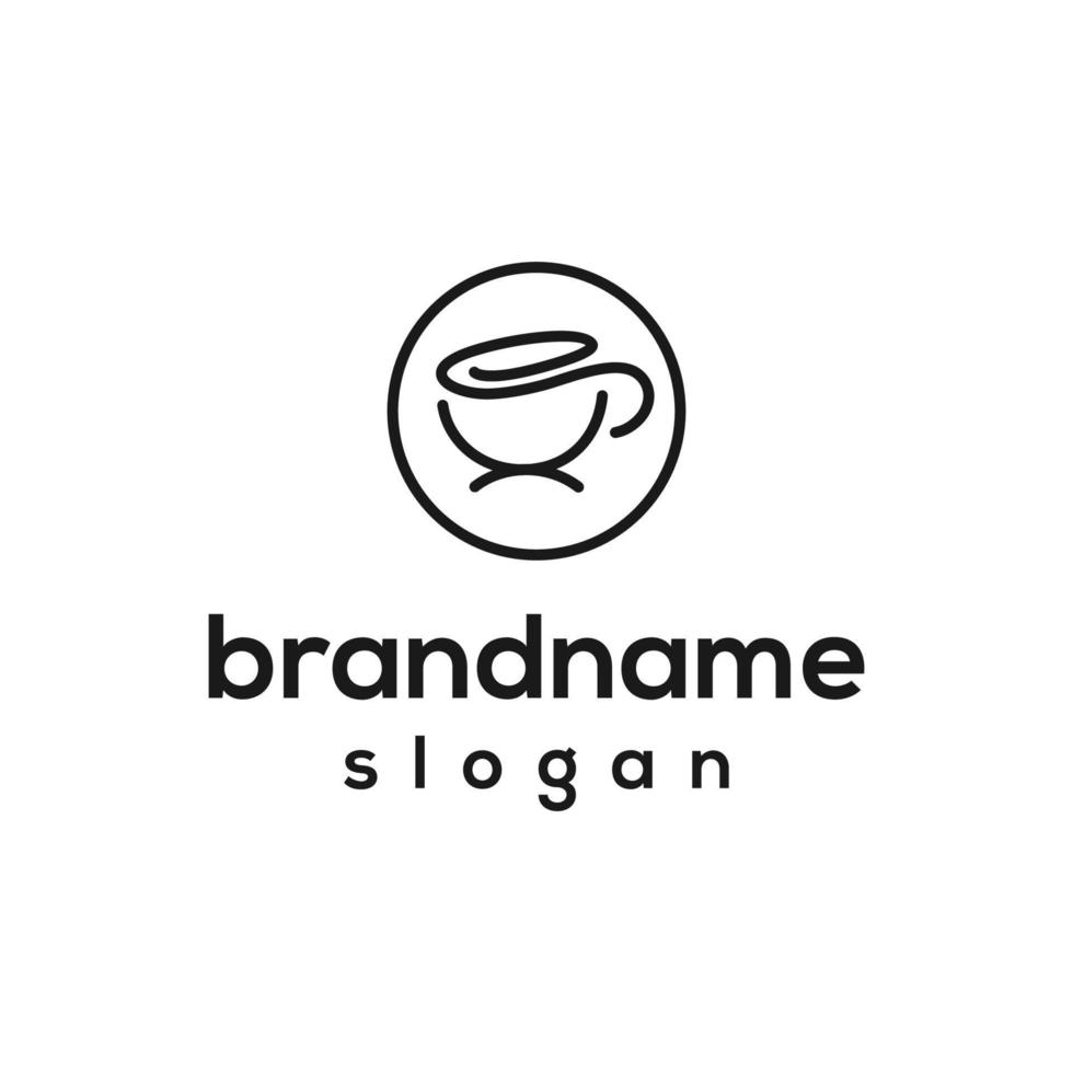 Vector graphic of coffee logo design template