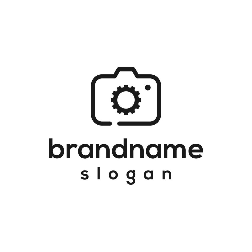 Vector graphic of camera logo design template