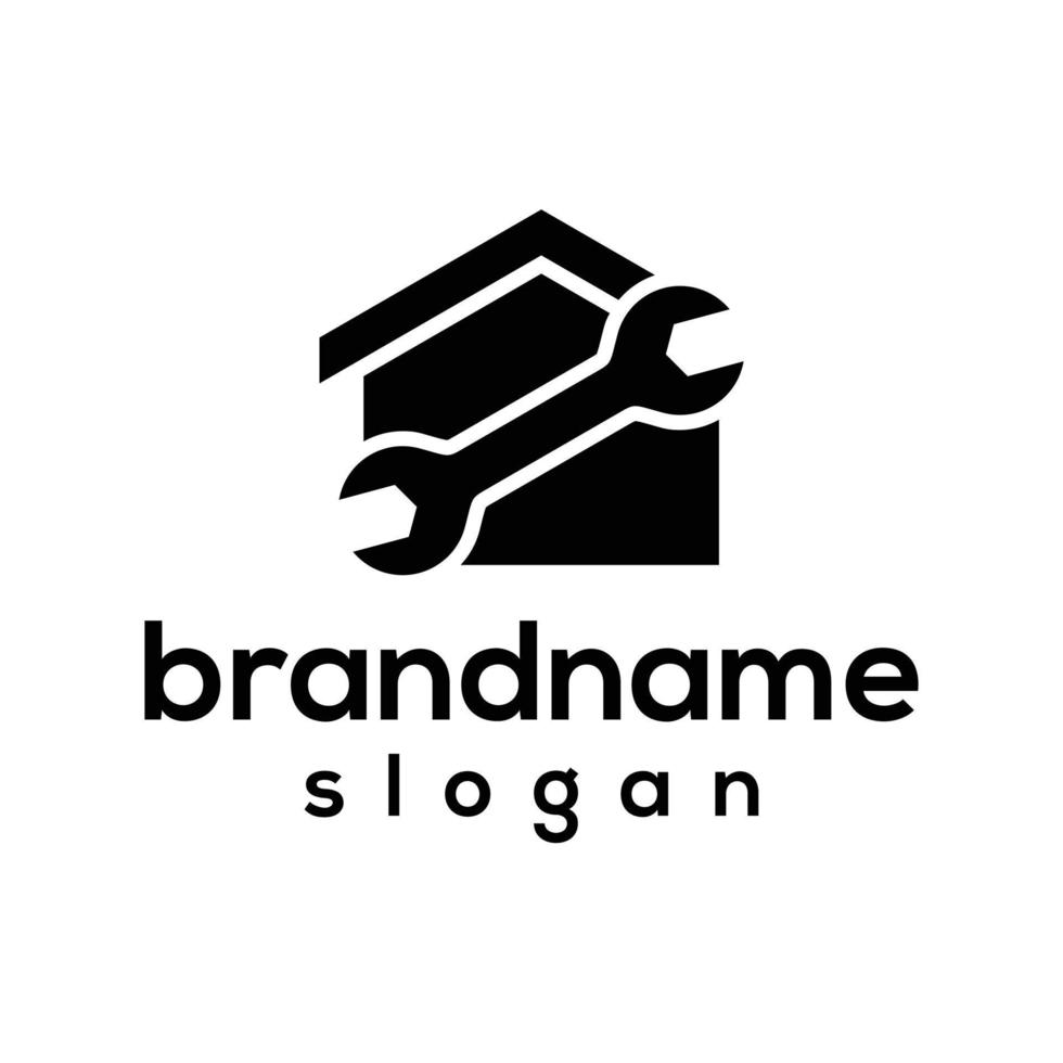 vector graphic of home service logo design template 8518524 Vector Art