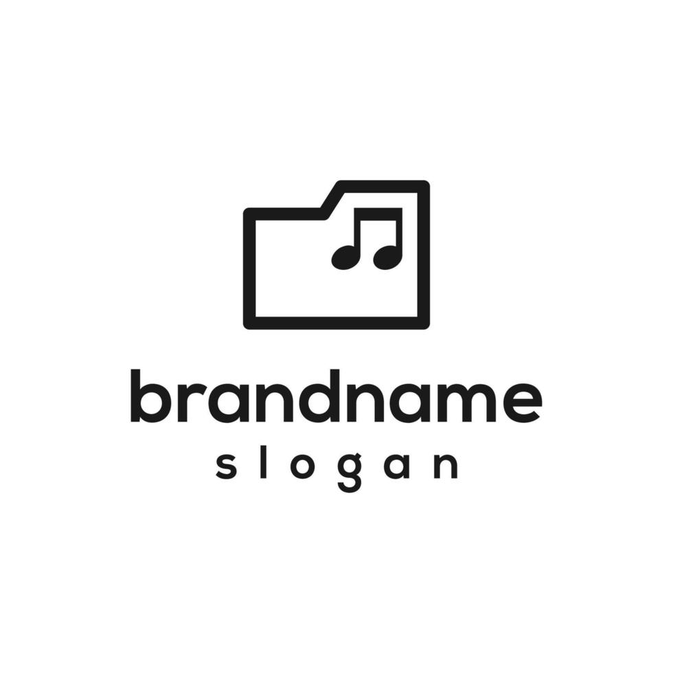 Vector graphic of folder logo design template