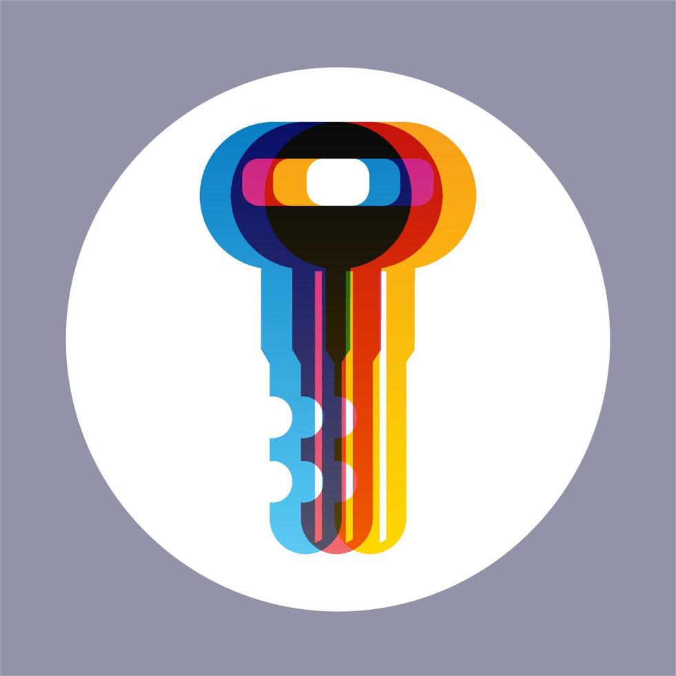 Key Color Logo vector