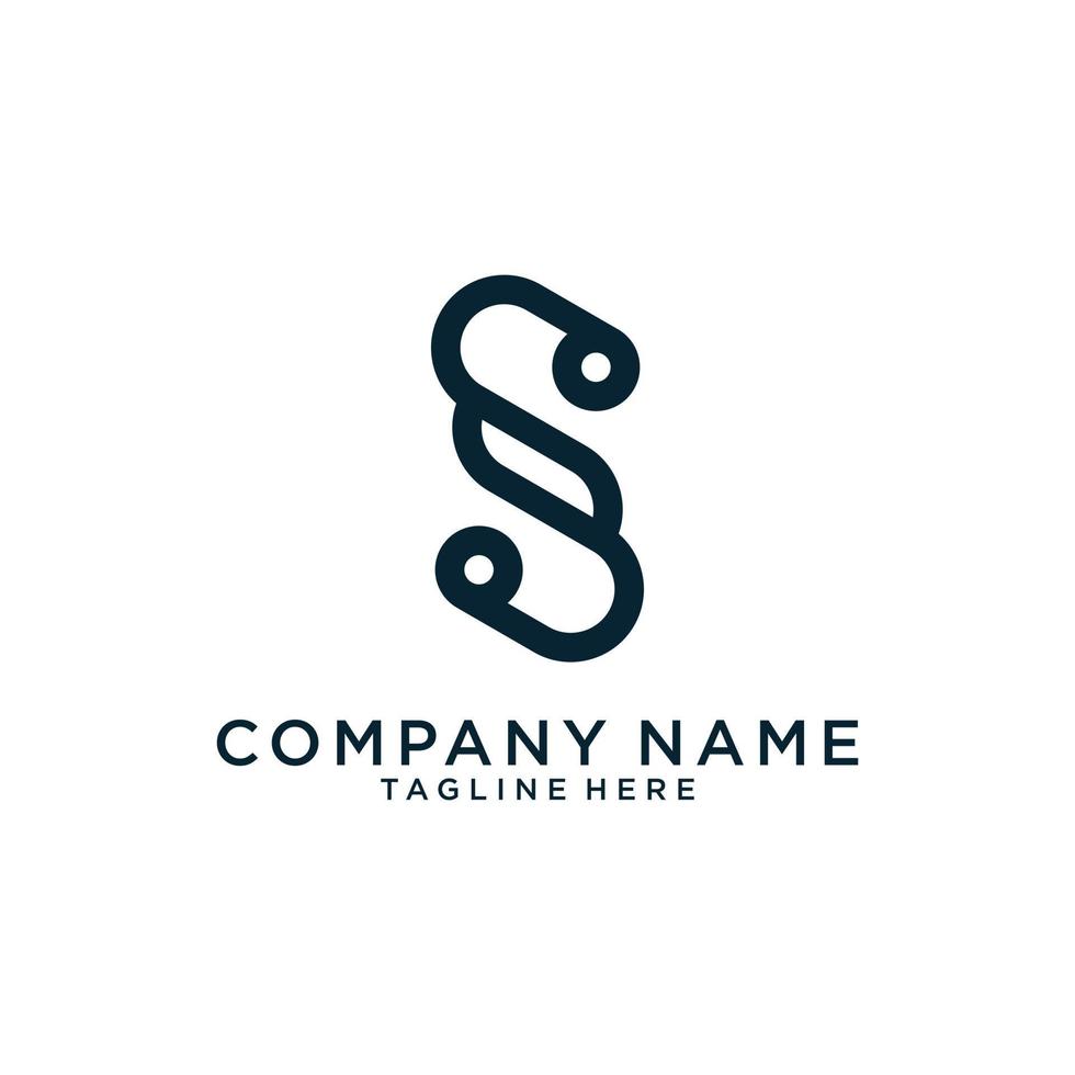 Initial letter S vector logo design concept.