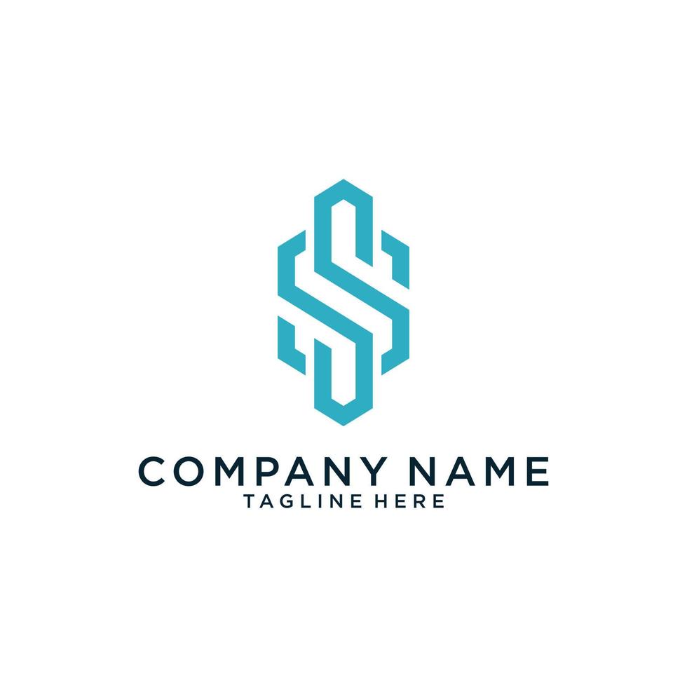 Initial letter S vector logo design template.