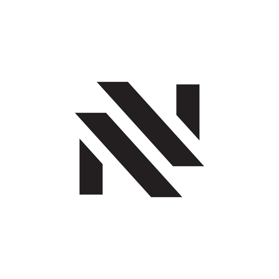 Letter N or NN monogram logo design vector. vector