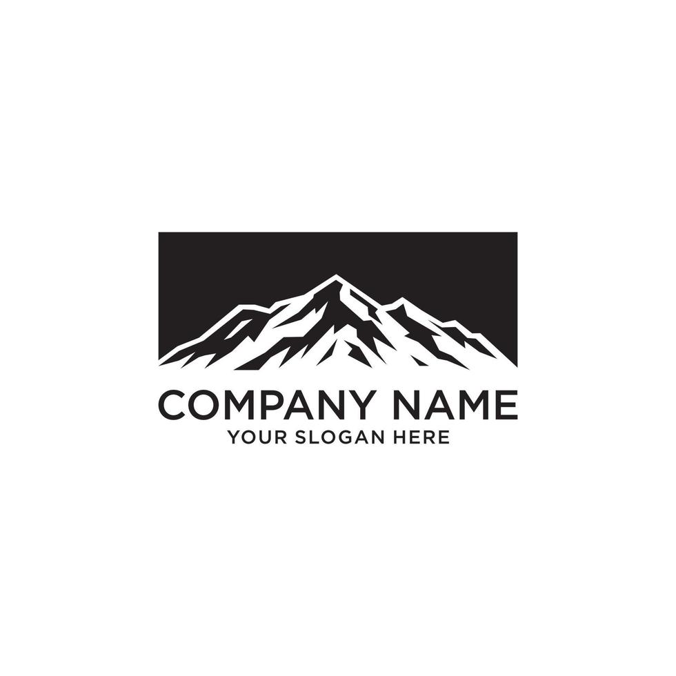 plantilla de diseño de logotipo de vector de montaña. logotipo de la montaña.