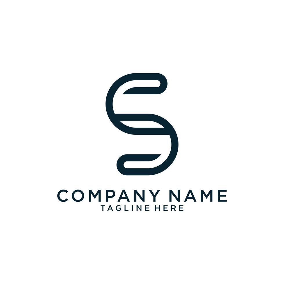 Initial letter S vector logo design concept.