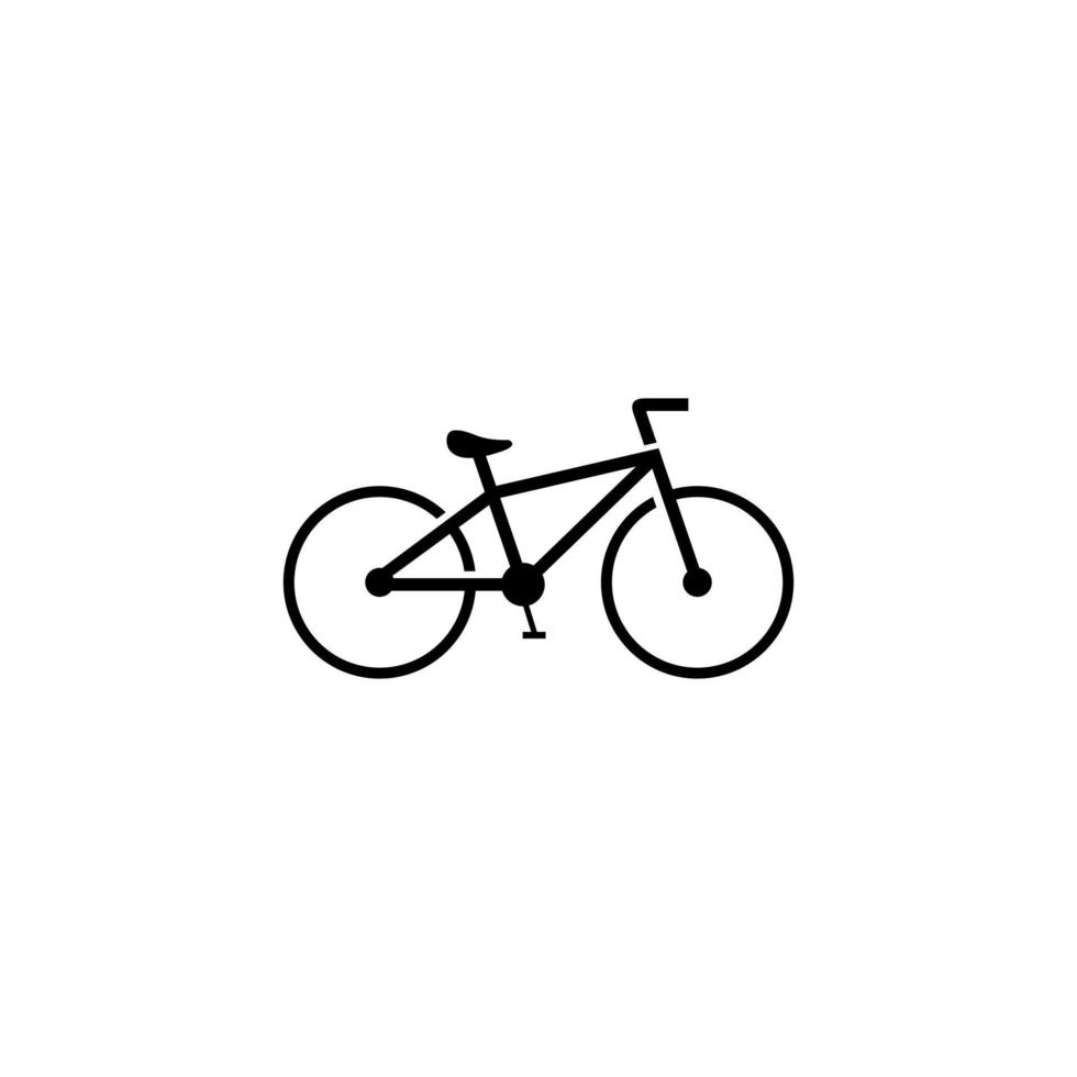 Bicycle icon vector illustration logo on white background.