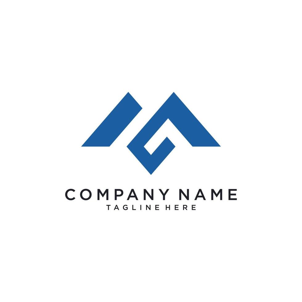 MG or GM initial Logo design Vector. vector
