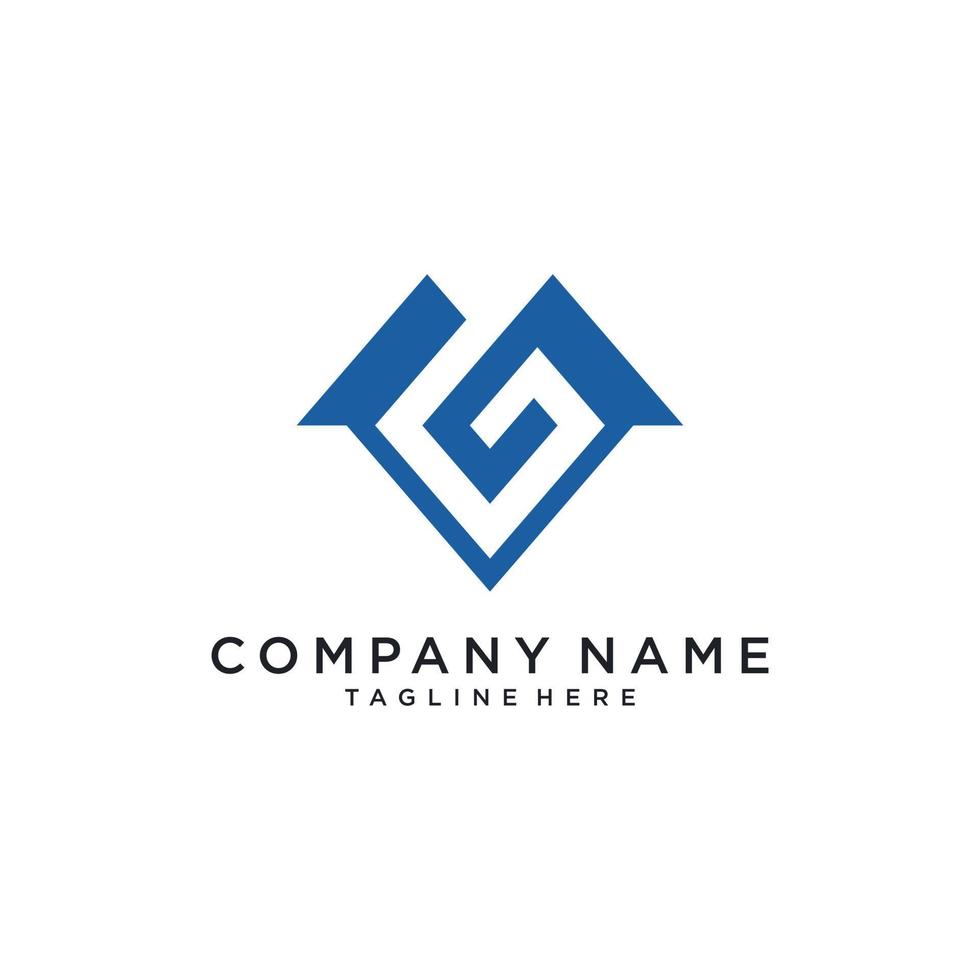 MG or GM initial Logo design Vector. vector