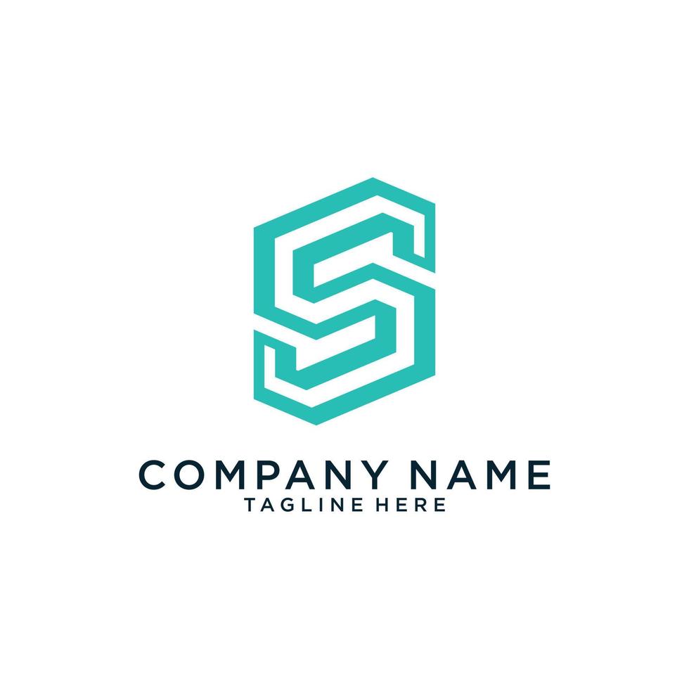 Initial letter S vector logo design concept.