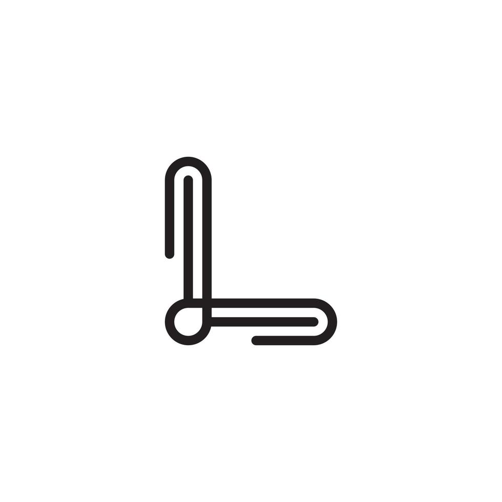 Letter L logo design concept. vector