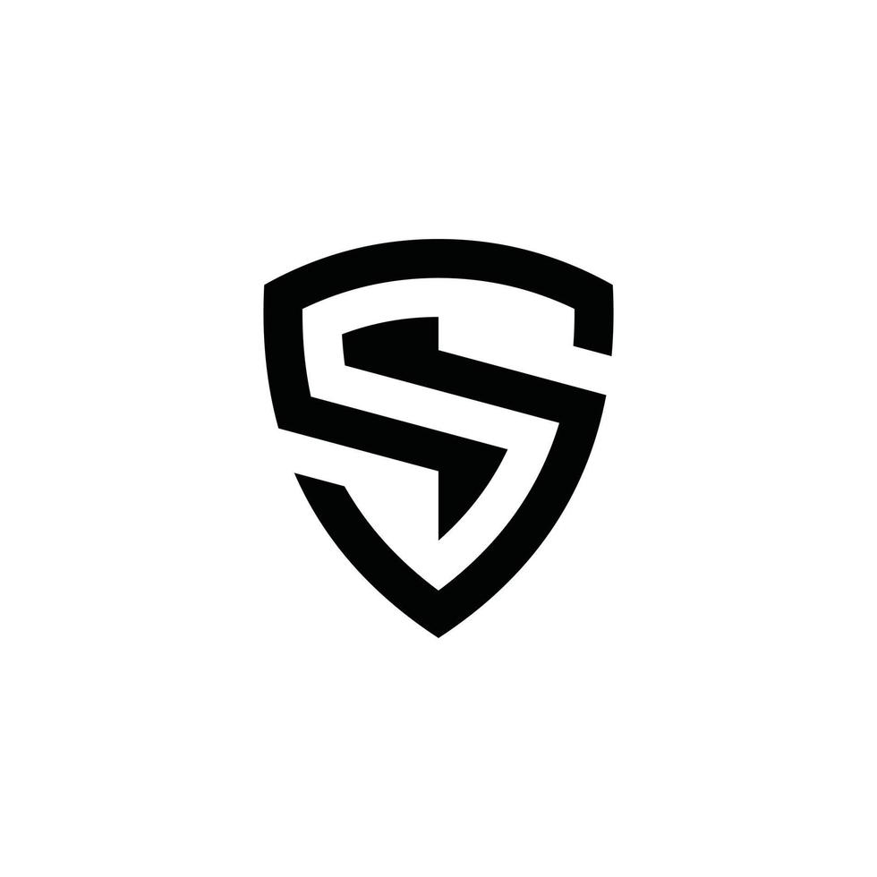 Letter S security logo technology for your company. vector