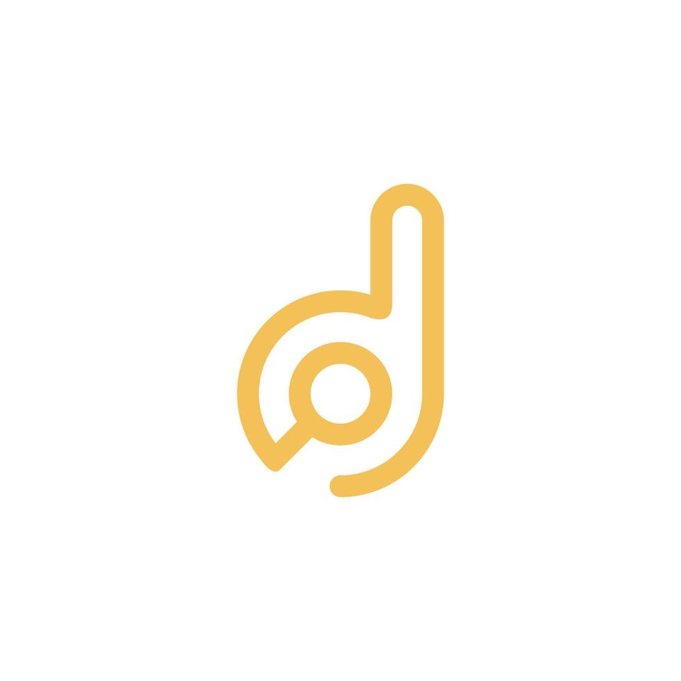 vector de diseño de logotipo de letra d o dd.