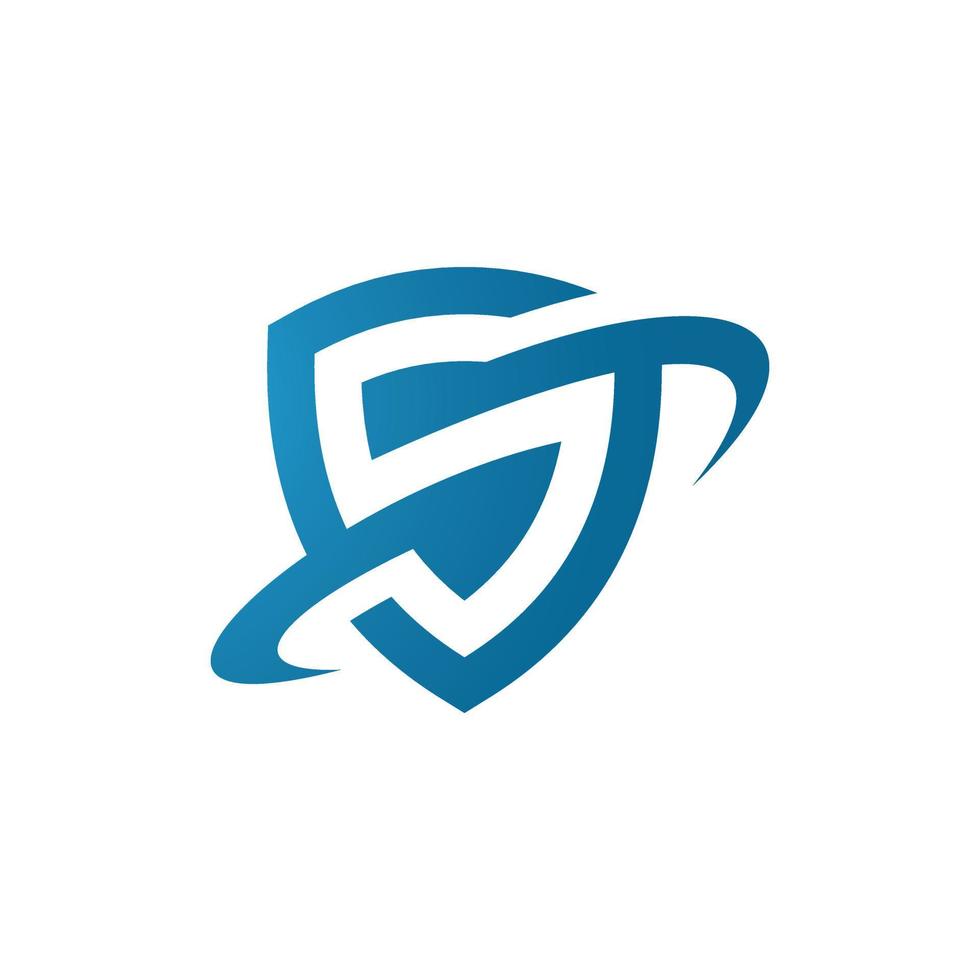 Letter S security logo technology for your company. vector