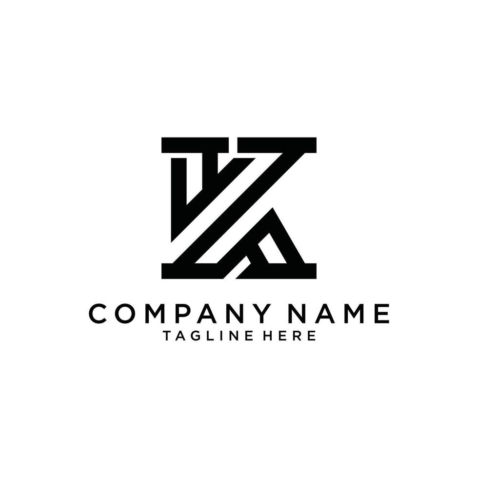 Initial letter K icon logo design concept. vector