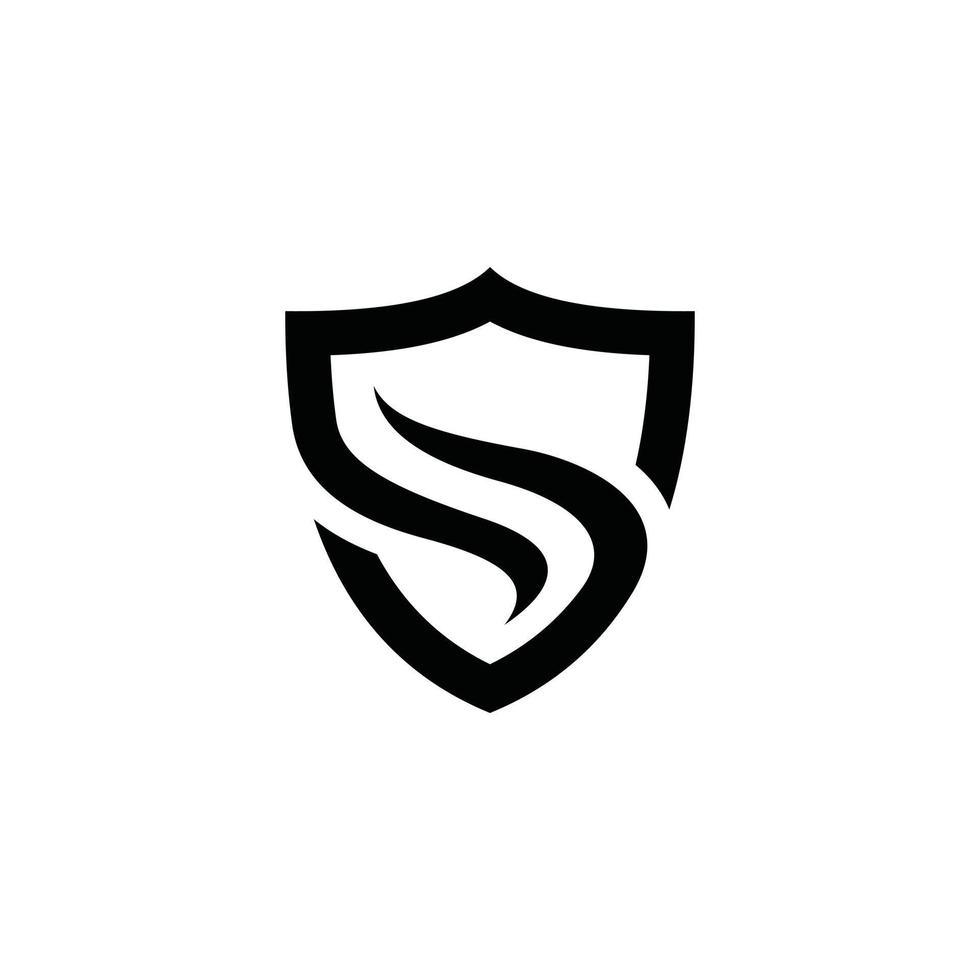 Letter S security logo technology for your company. vector