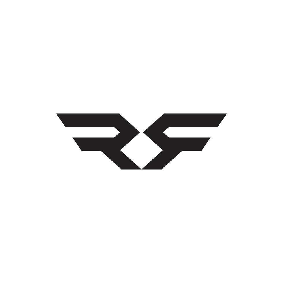 RR or R initial letter logo design vector