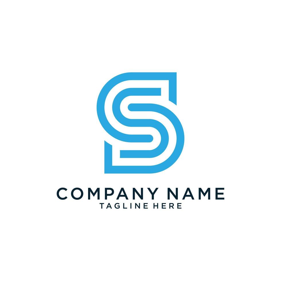 Initial letter S vector logo design concept.
