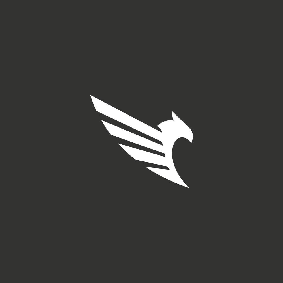 Falcon Logo template icon vector illustration design.