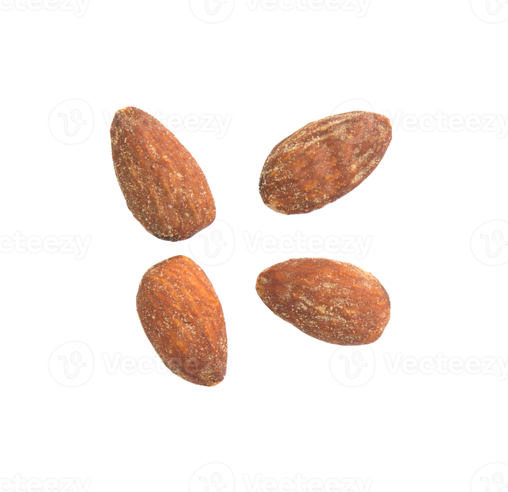 Falling almonds cutout, Png file