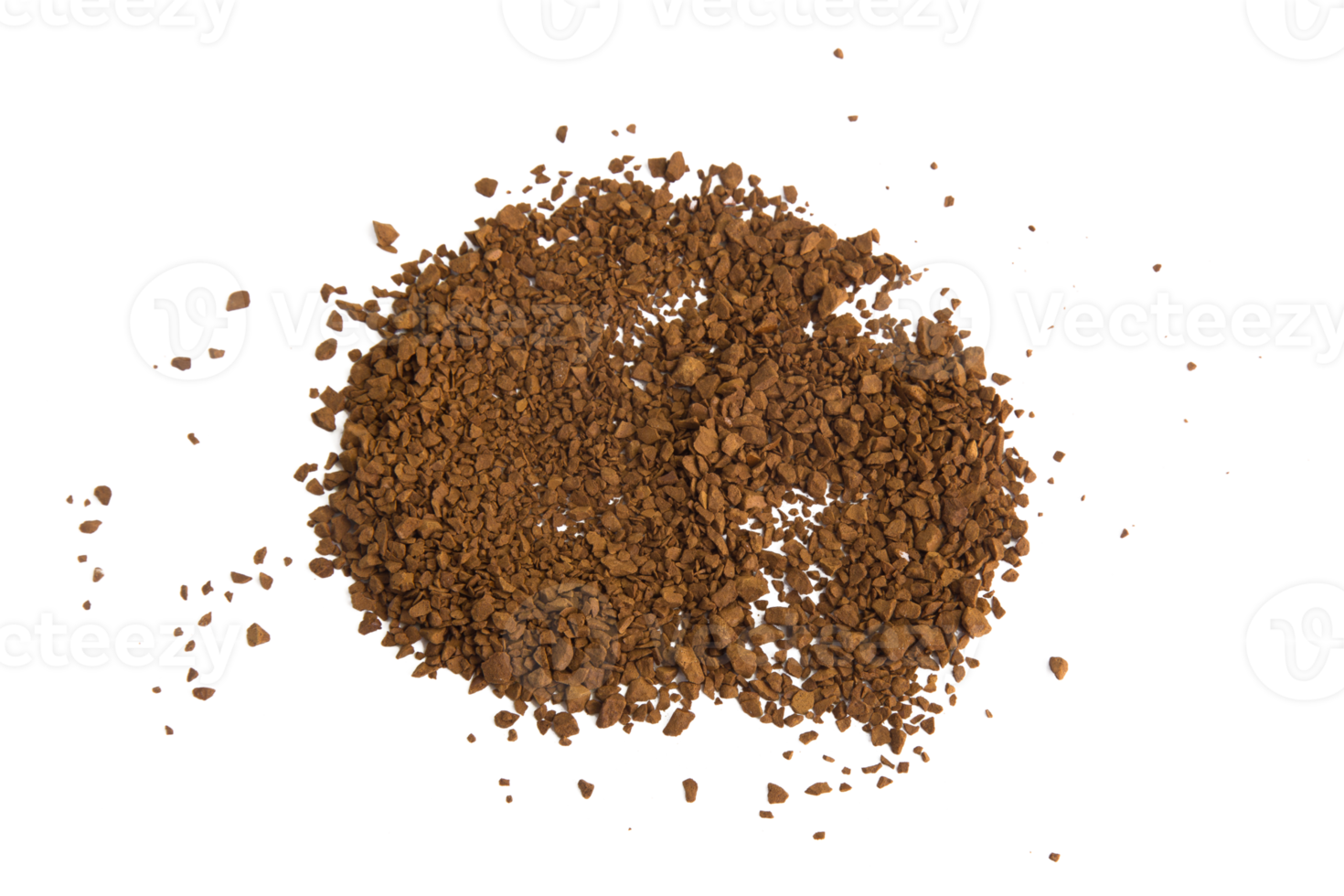 Coffee granules cutout, Png file