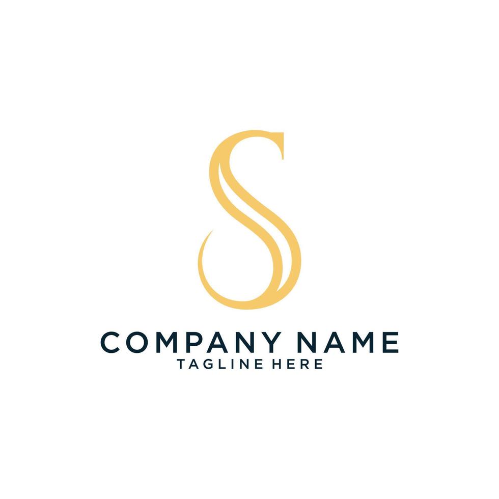 Initial letter S vector logo design template.