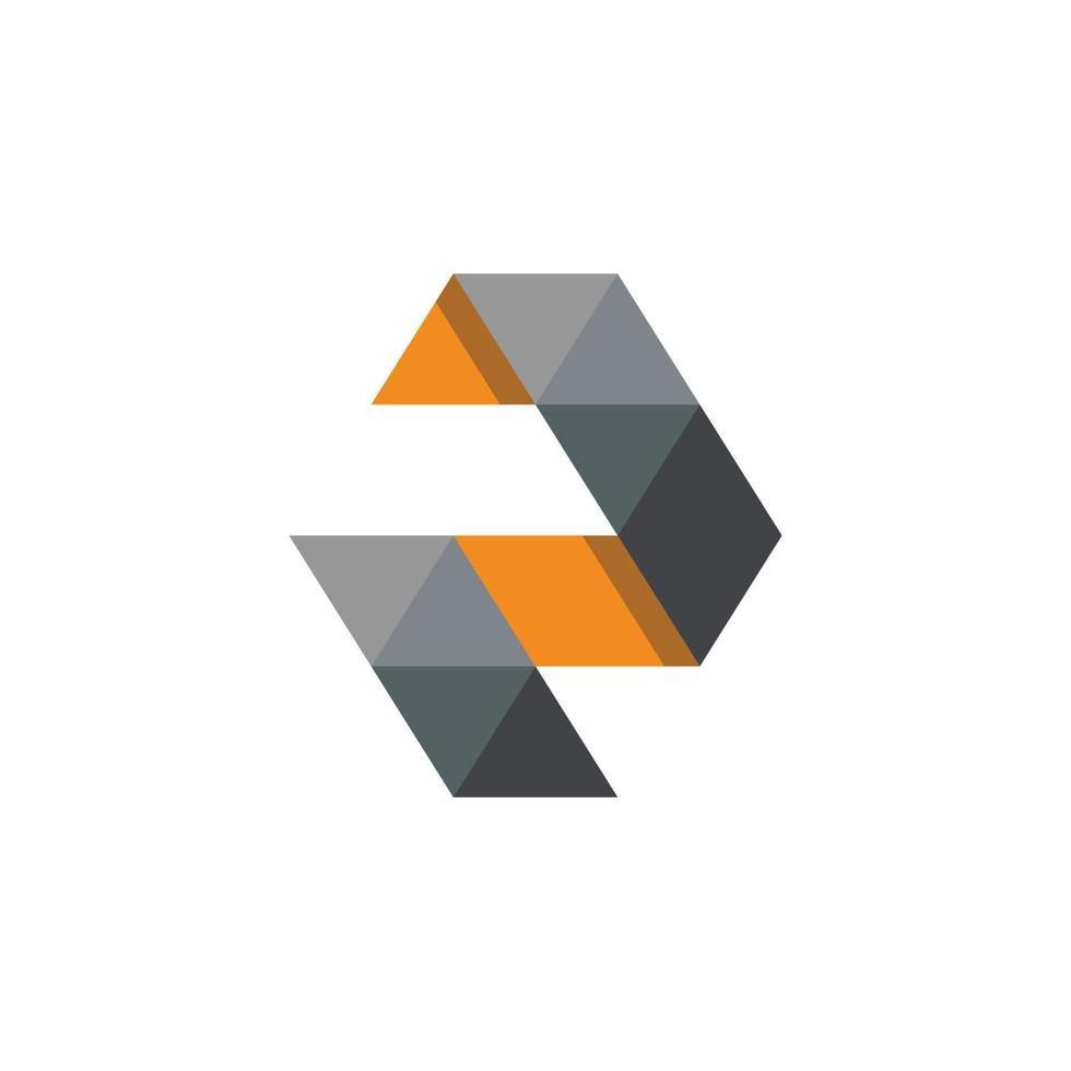 Initial Letter R Abstract logo vector template.