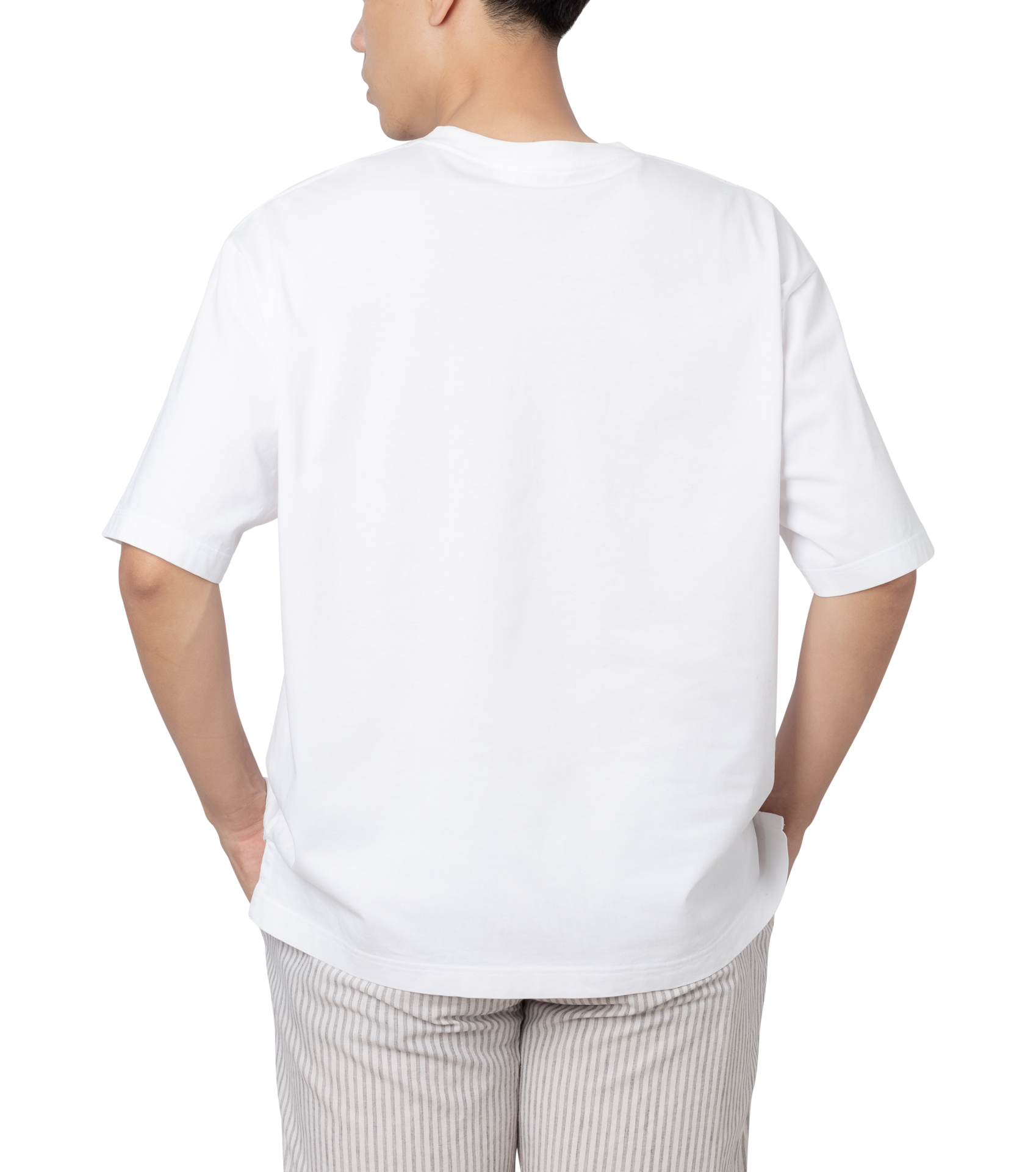 Young man in oversize T shirt mockup cutout, Png file 8519336 PNG