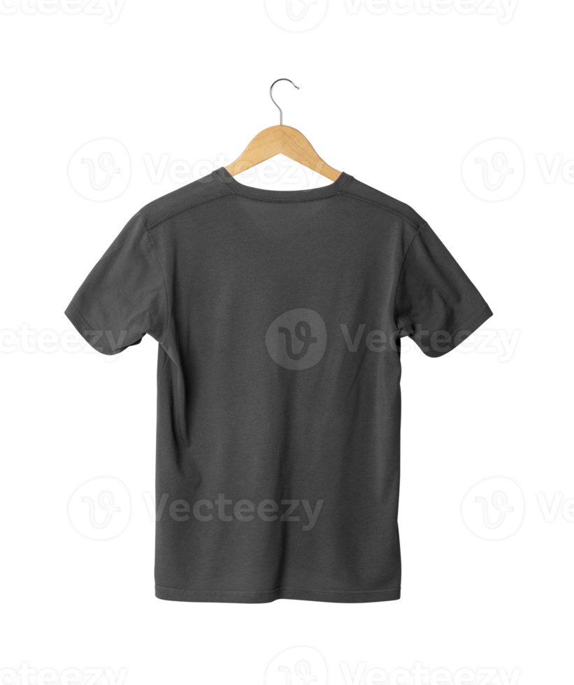 Gray T shirt mockup hanging, Png file