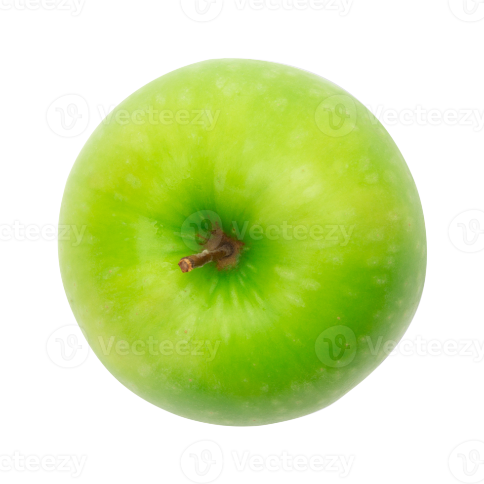 Green apple cutout, Png file