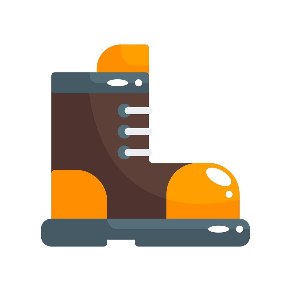 boot flat style icon. vector illustration for graphic design, website, app