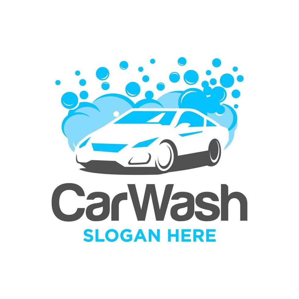 Car Wash Logo Design Vector Template