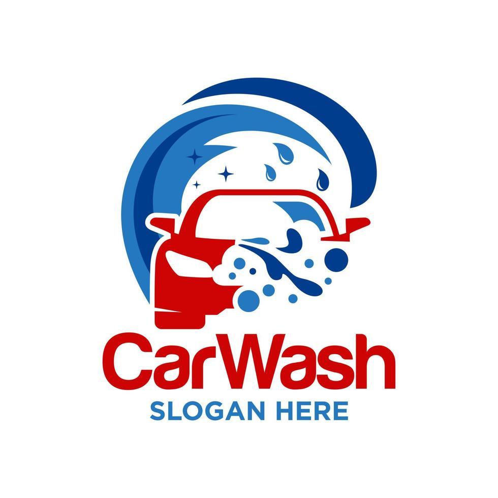 Car Wash Logo Design Vector Template