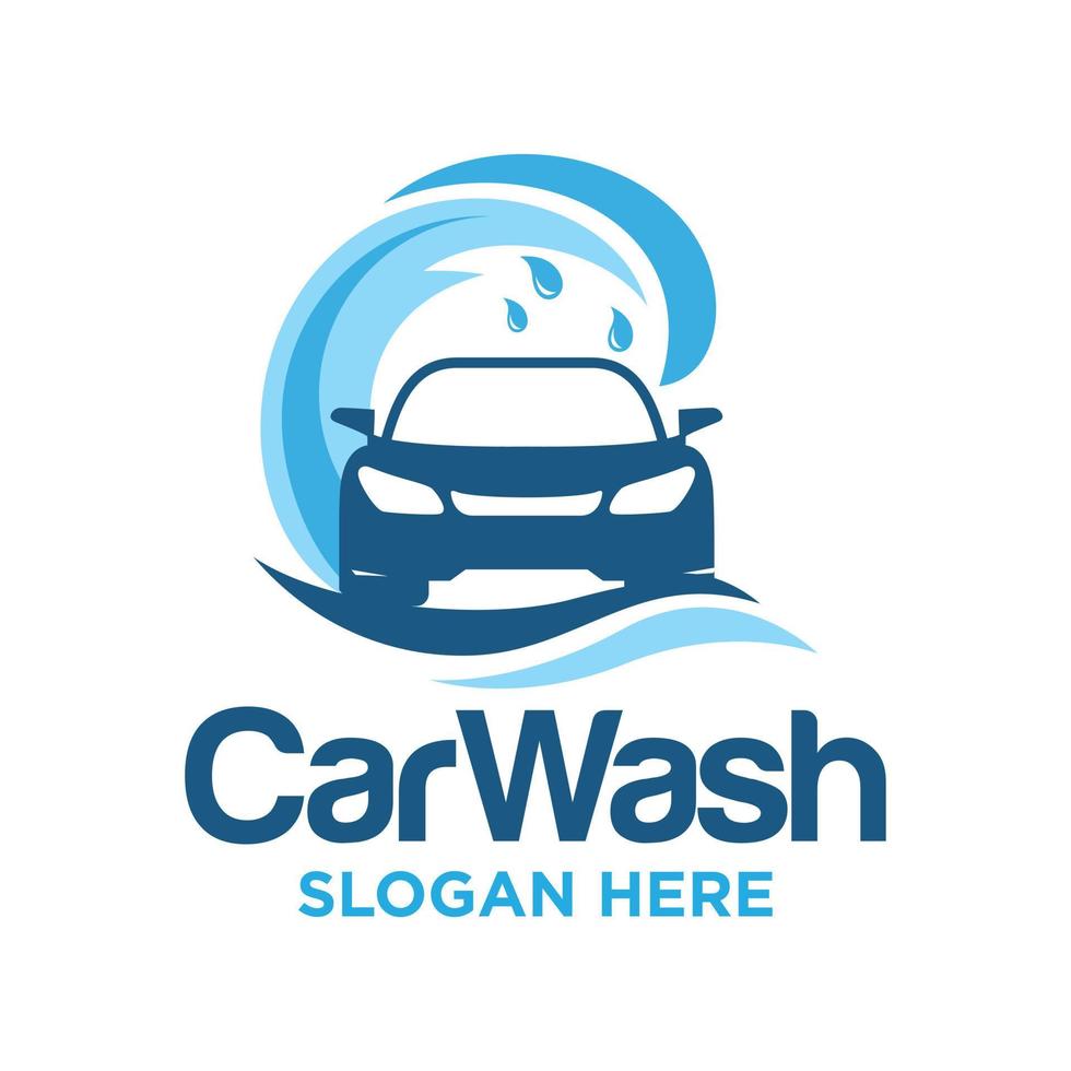 Car Wash Logo Design Vector Template