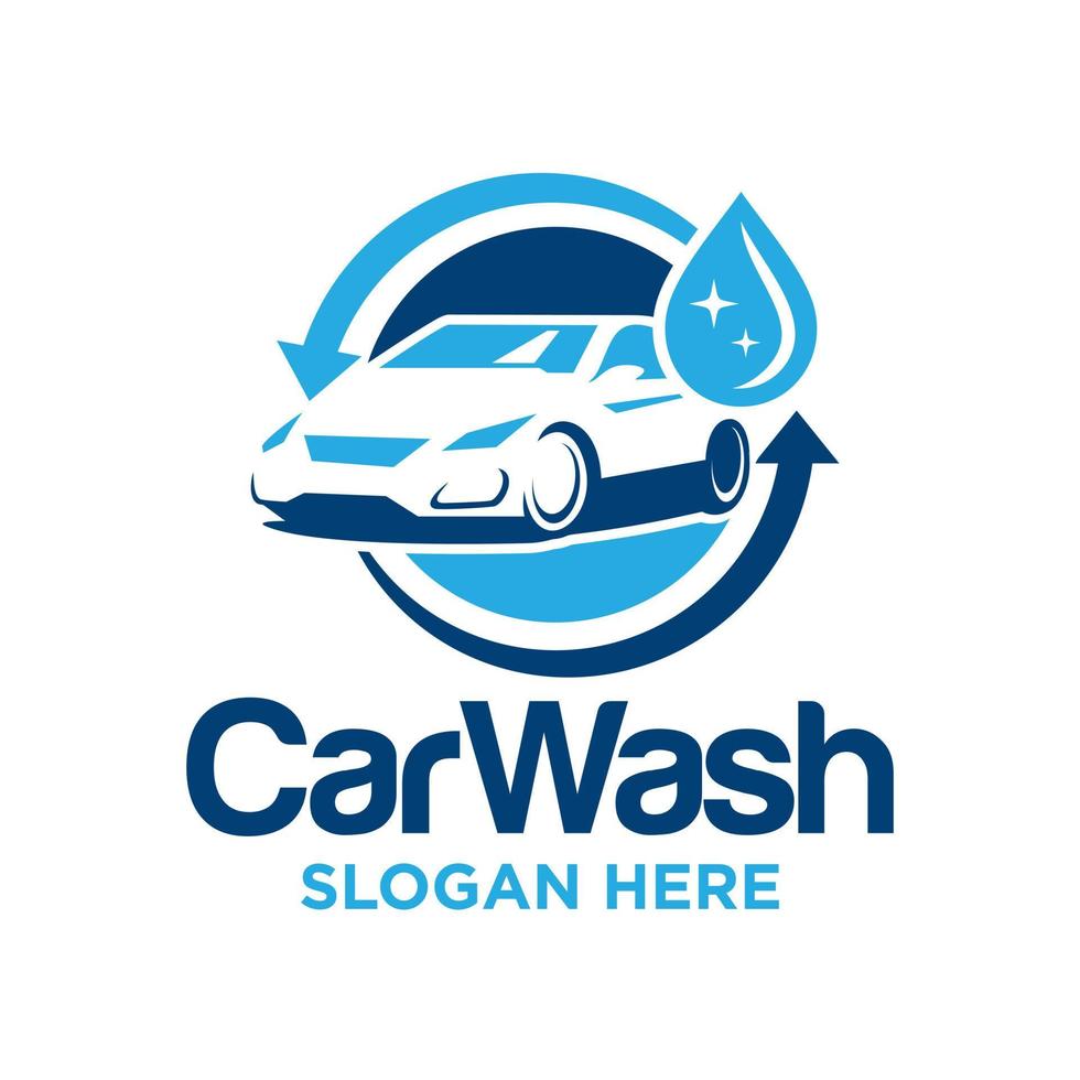 Car Wash Logo Design Vector Template