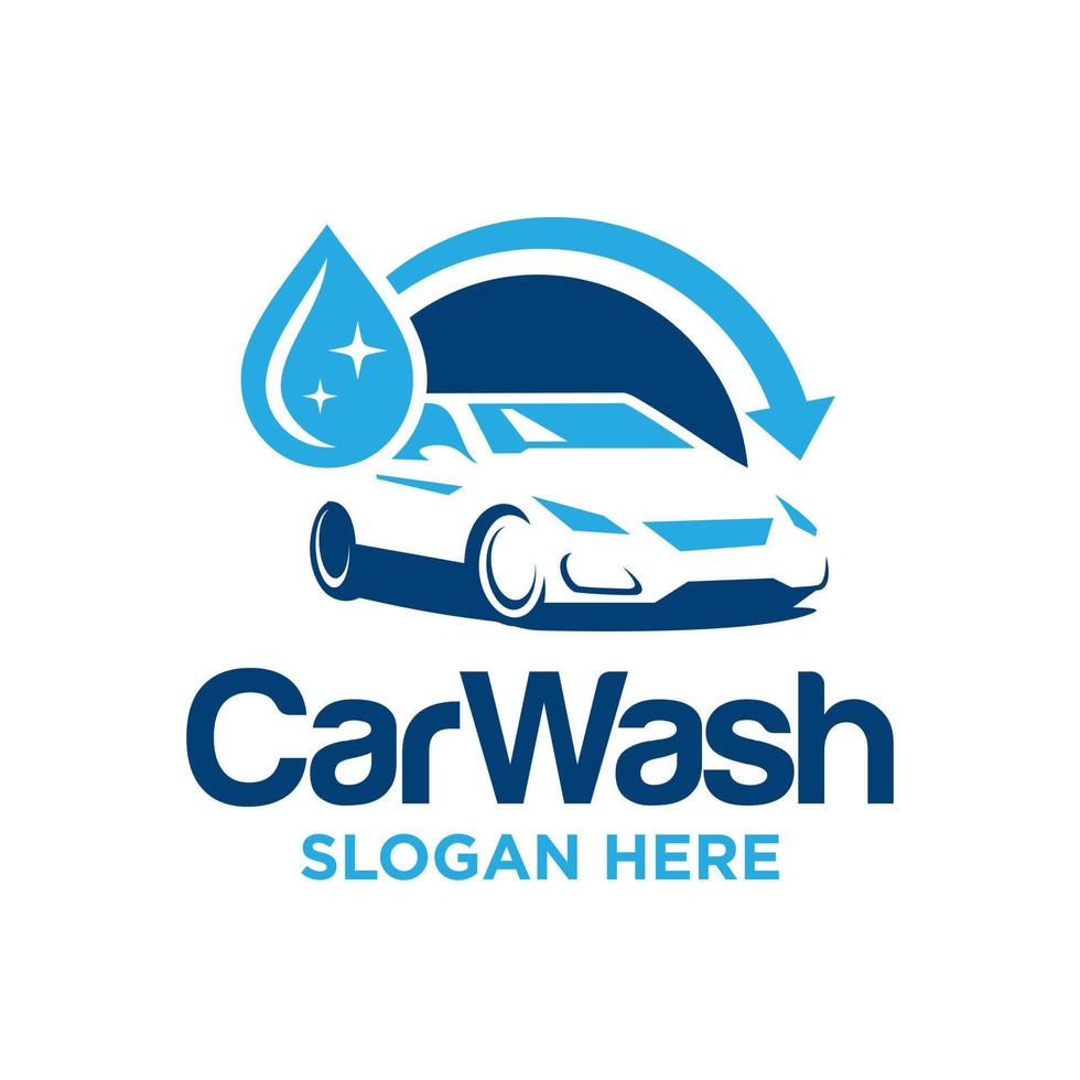 Car Wash Logo Design Vector Template