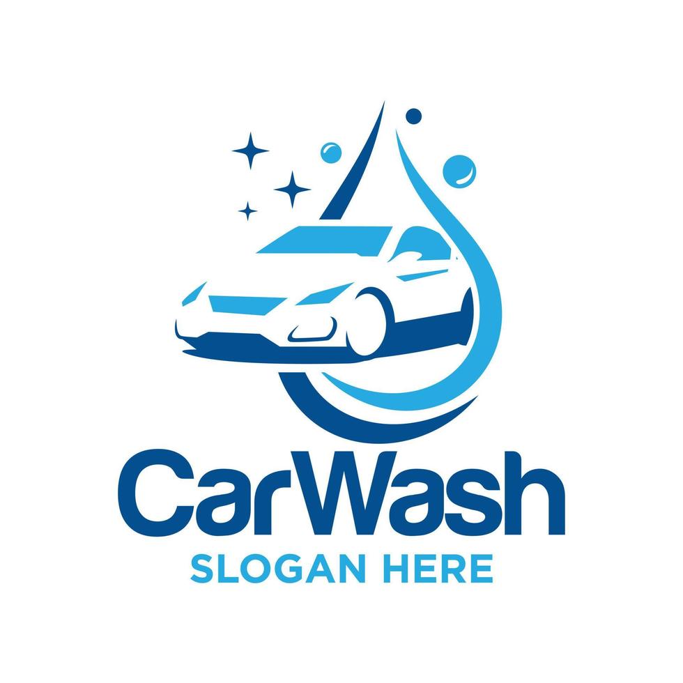 plantilla de vector de diseño de logotipo de lavado de coches