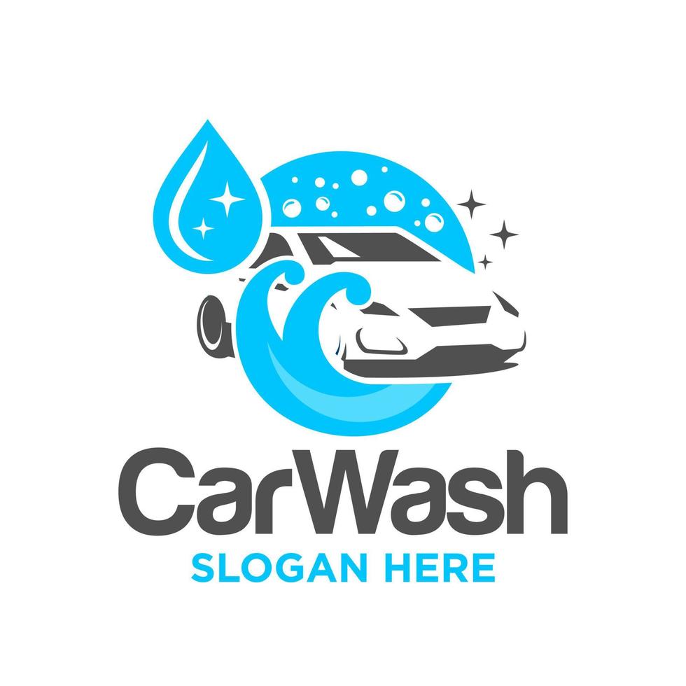 Car Wash Logo Design Vector Template