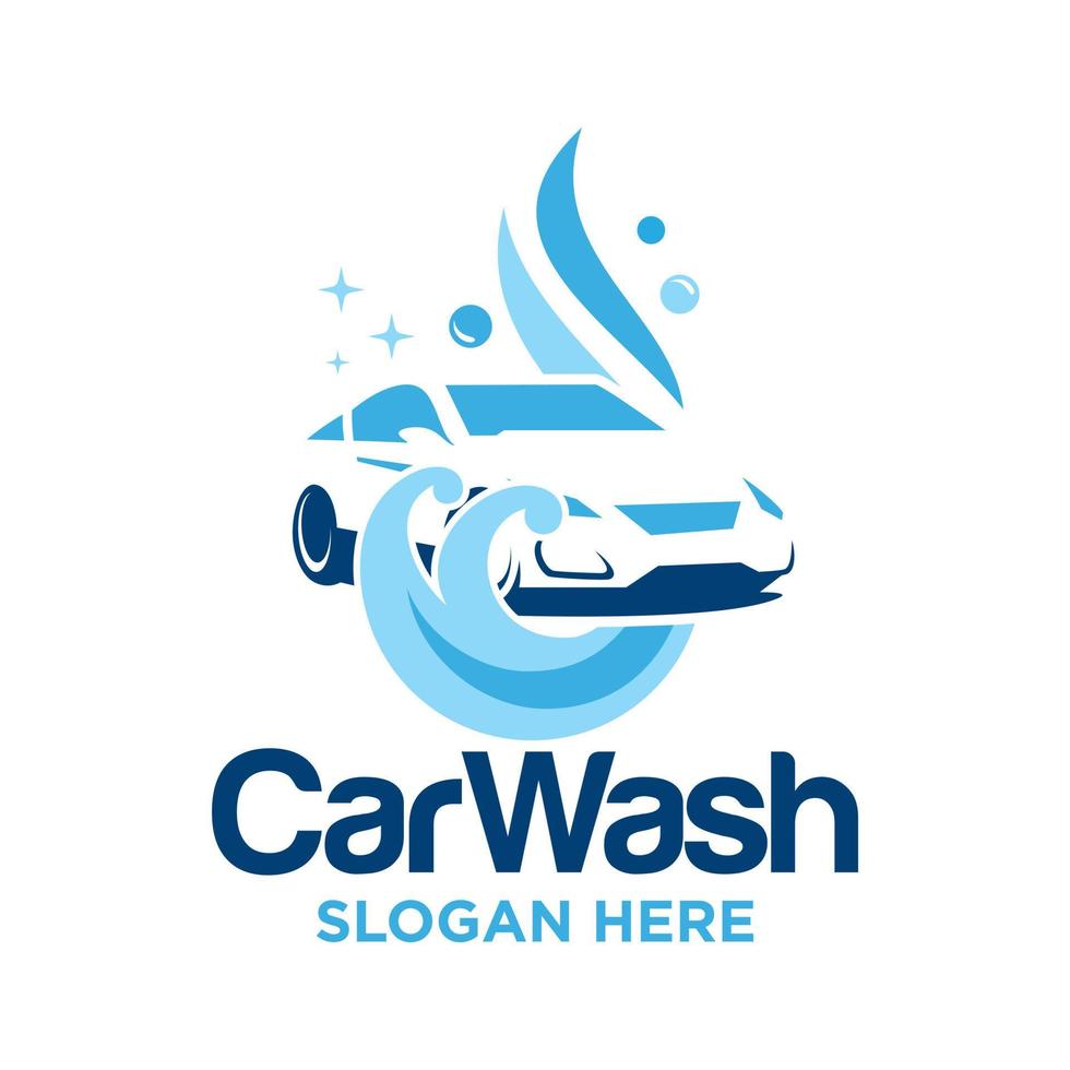 Car Wash Logo Design Vector Template