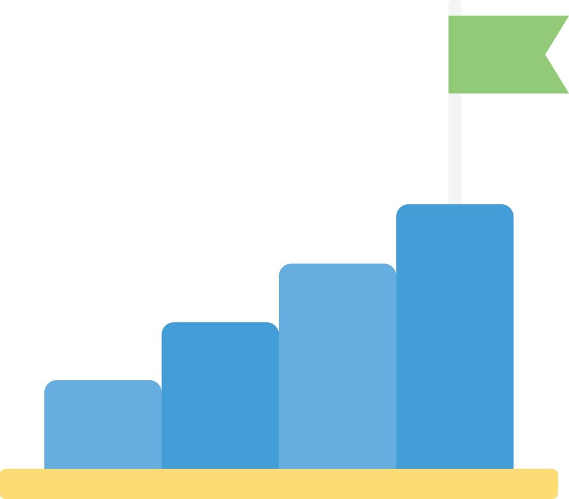 Goal Flag Studying Graduated Learning Education vector