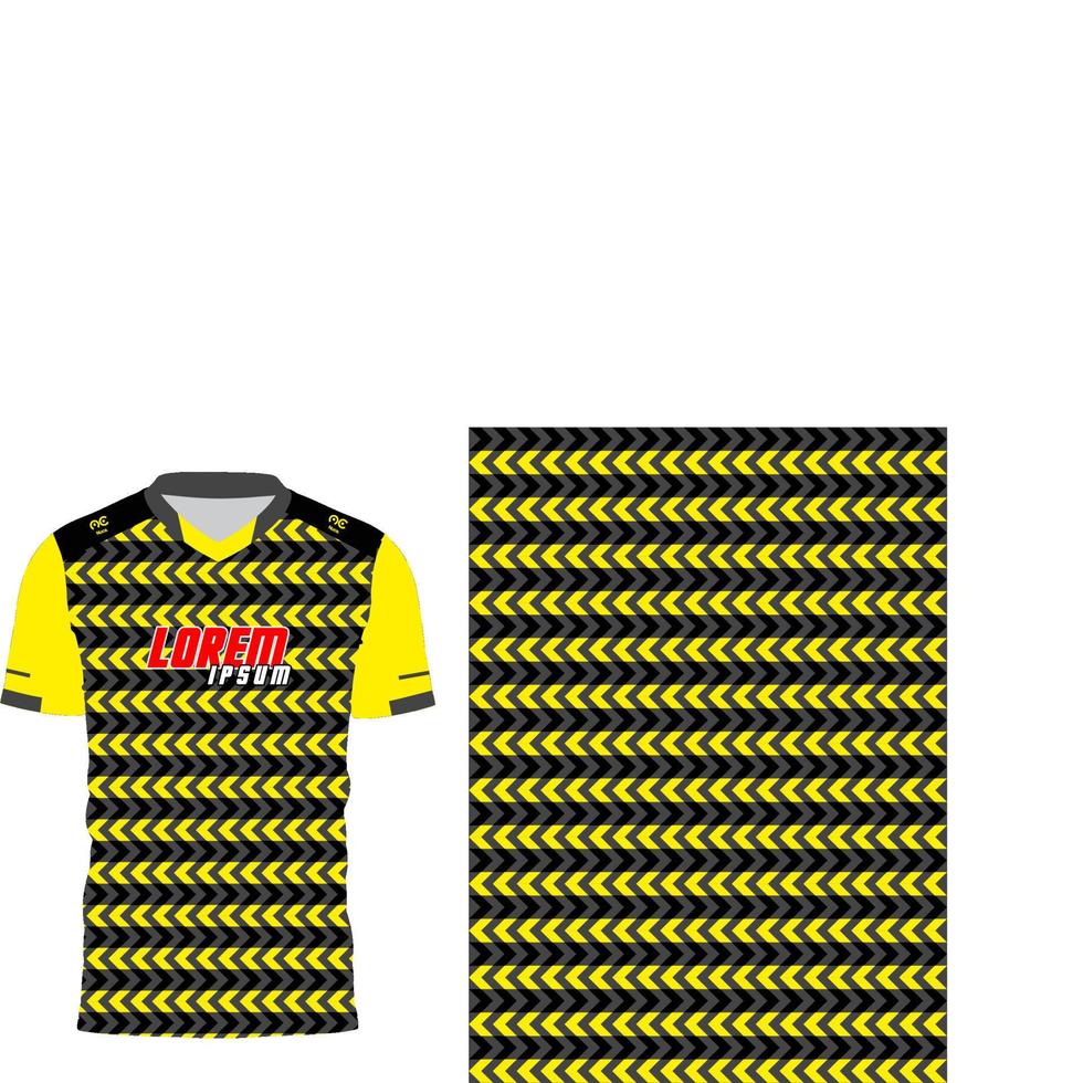 Modern concept vector jersey pattern template for printing or sublimation sports uniforms football volleyball basketball e-sports cycling and fishing Free Vector.