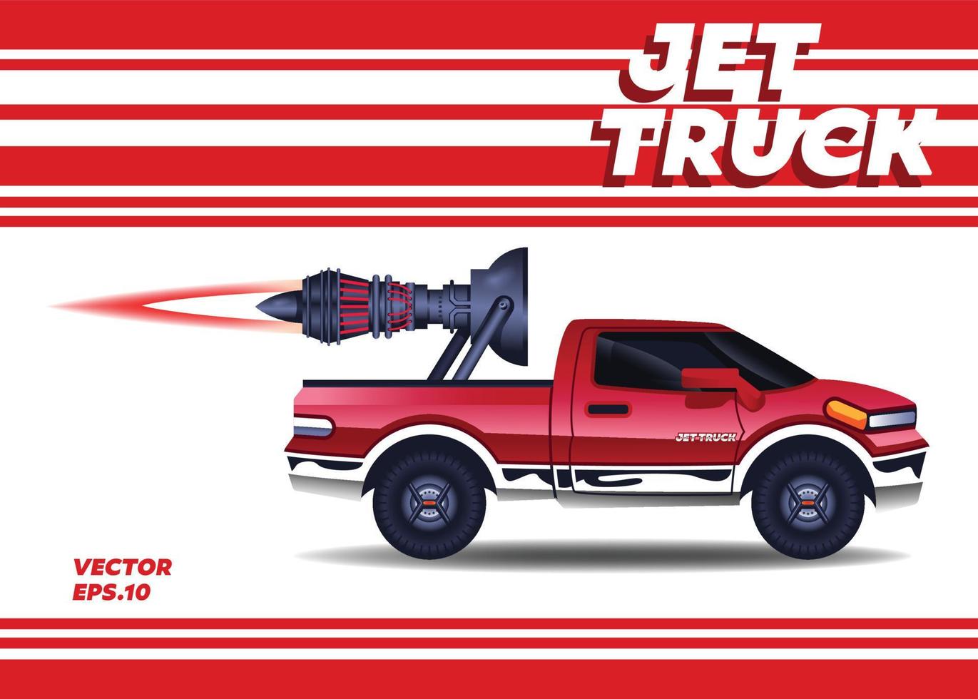 Jet Truck Engine vector
