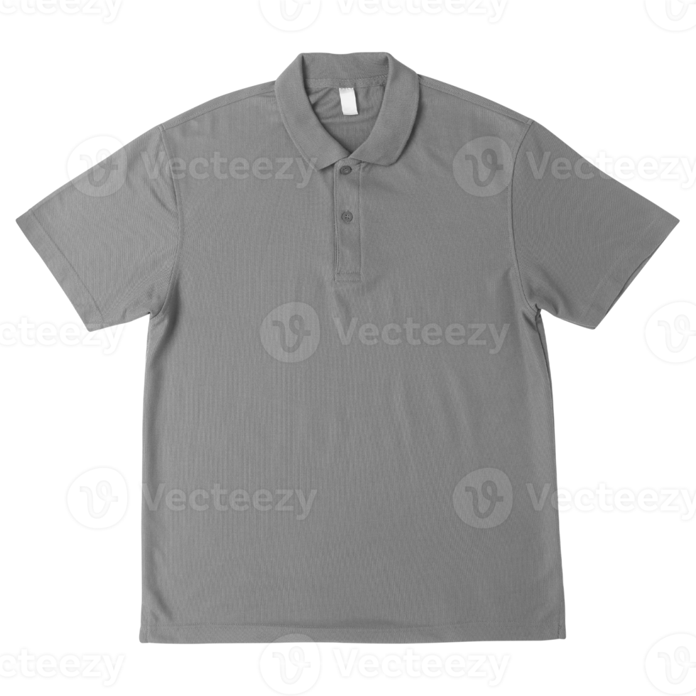 Grey Polo t shirt mockup png