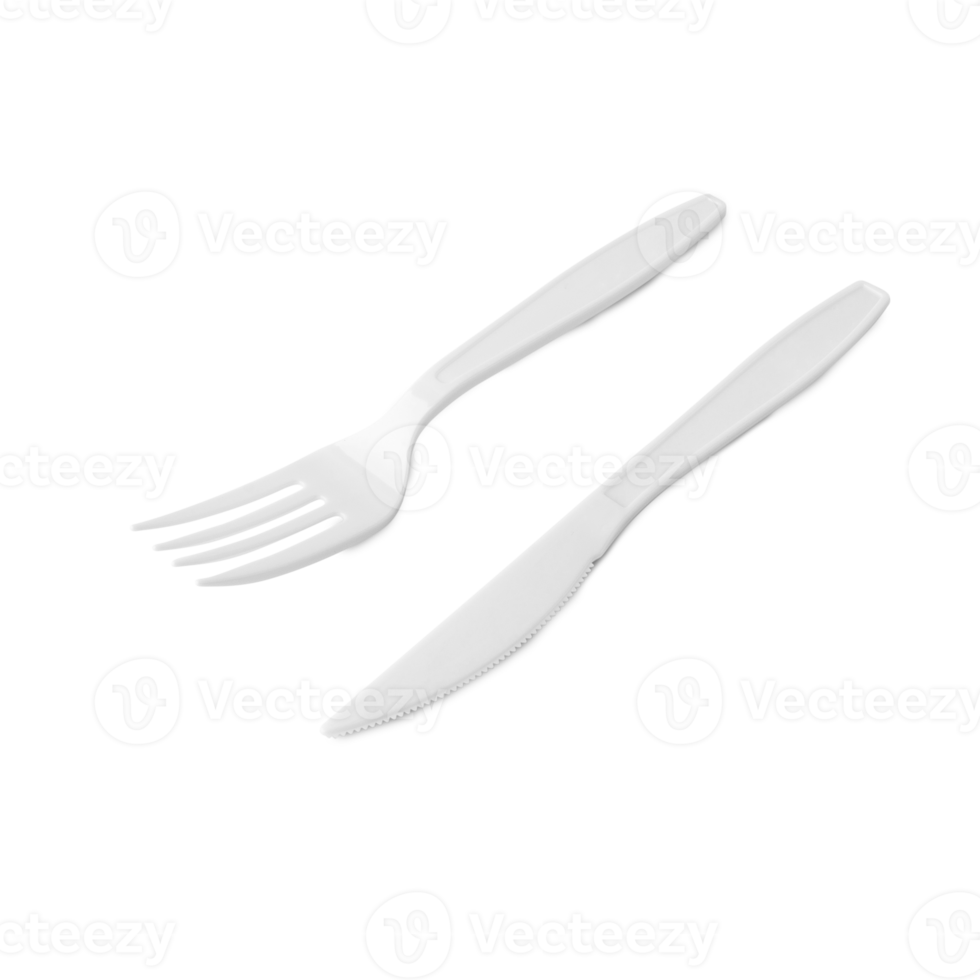 Plastic cutlery cutout, Png file