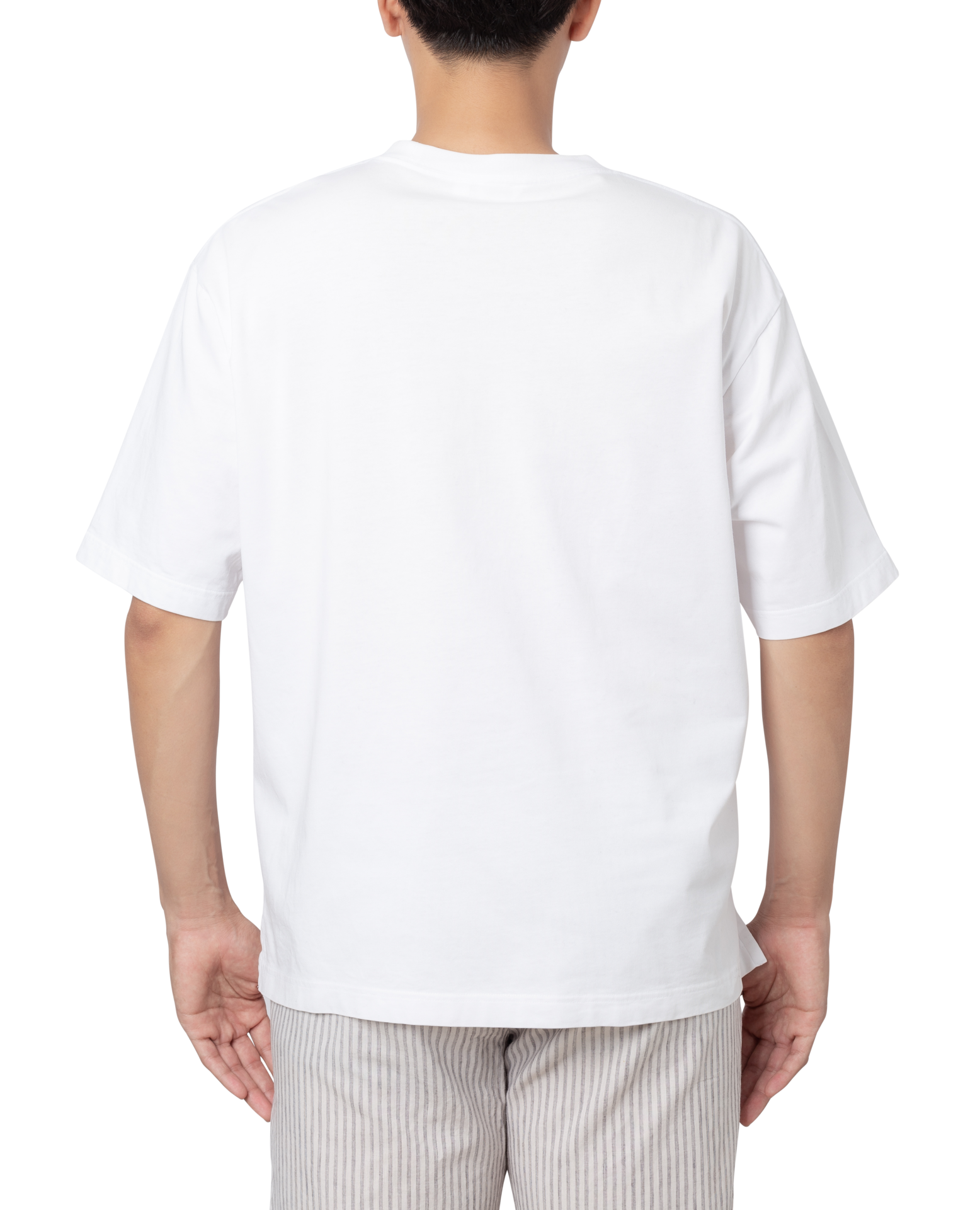 Young man in oversize T shirt mockup cutout, Png file 8520350 PNG