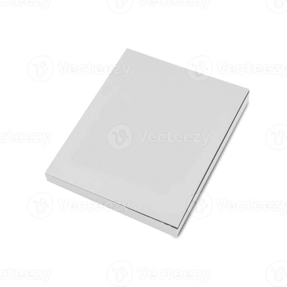 White book mockup, cutout png