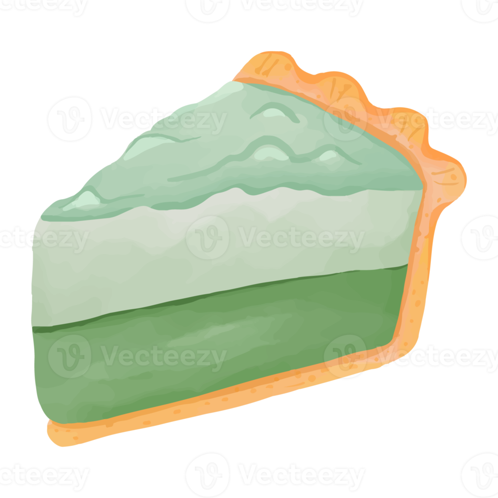 pastel de acuarela, clipart dulce pintado a mano png