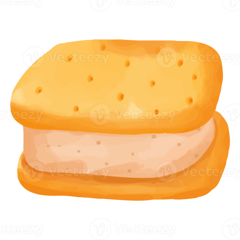 helado de acuarela, clipart dulce pintado a mano png