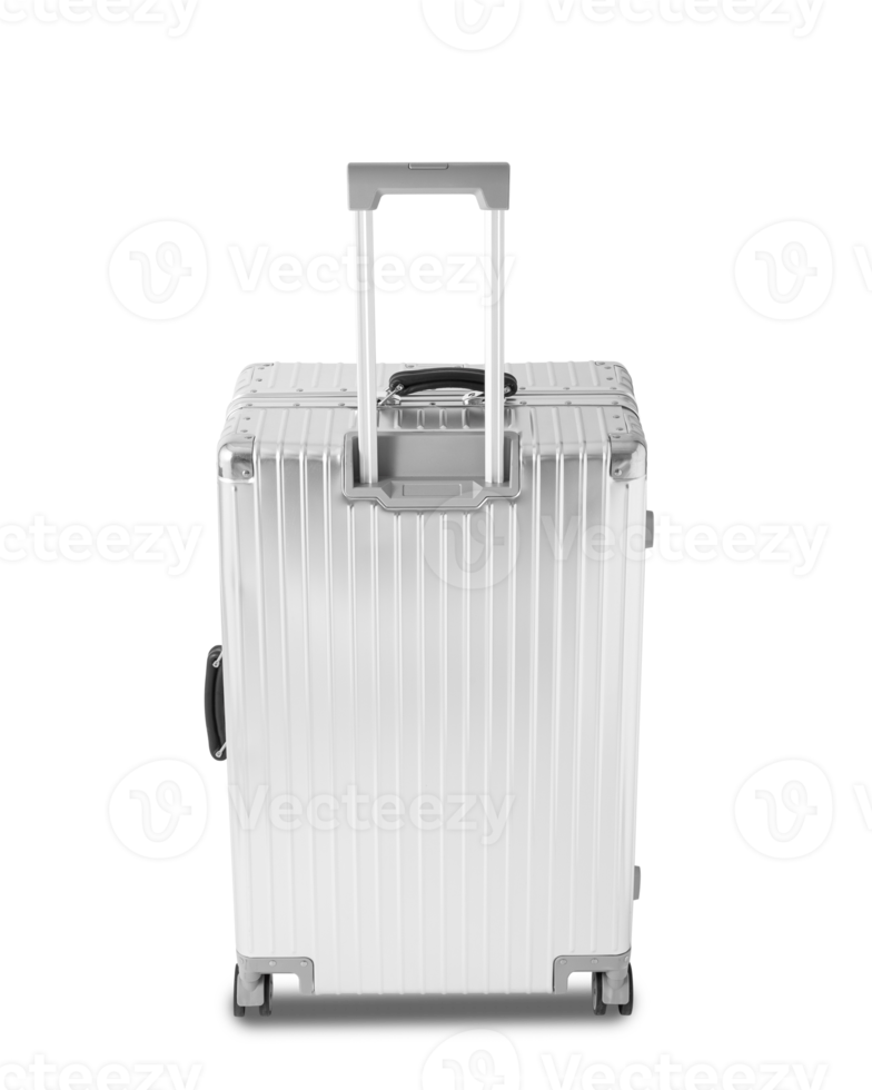 Silver Luggage cutout, Png file